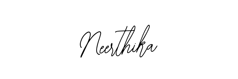 Create a beautiful signature design for name Neerthika. With this signature (Bearetta-2O07w) fonts, you can make a handwritten signature for free. Neerthika signature style 12 images and pictures png