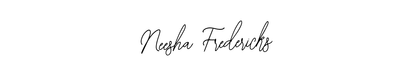 Also You can easily find your signature by using the search form. We will create Neesha Fredericks name handwritten signature images for you free of cost using Bearetta-2O07w sign style. Neesha Fredericks signature style 12 images and pictures png