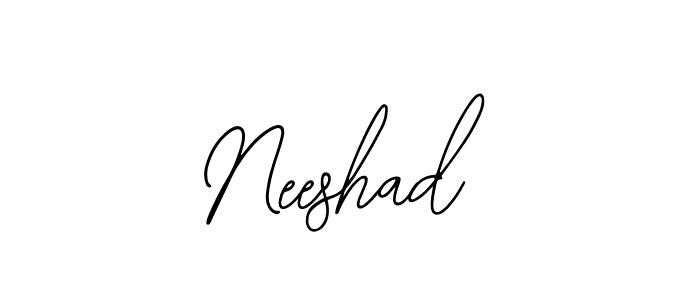 The best way (Bearetta-2O07w) to make a short signature is to pick only two or three words in your name. The name Neeshad include a total of six letters. For converting this name. Neeshad signature style 12 images and pictures png