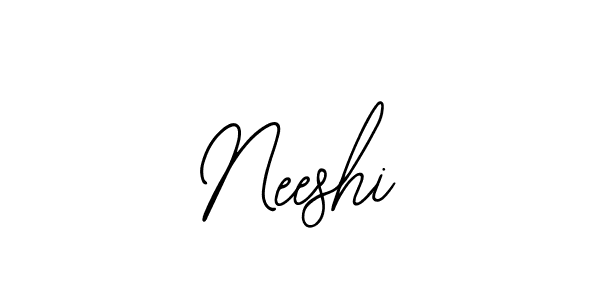 Design your own signature with our free online signature maker. With this signature software, you can create a handwritten (Bearetta-2O07w) signature for name Neeshi. Neeshi signature style 12 images and pictures png