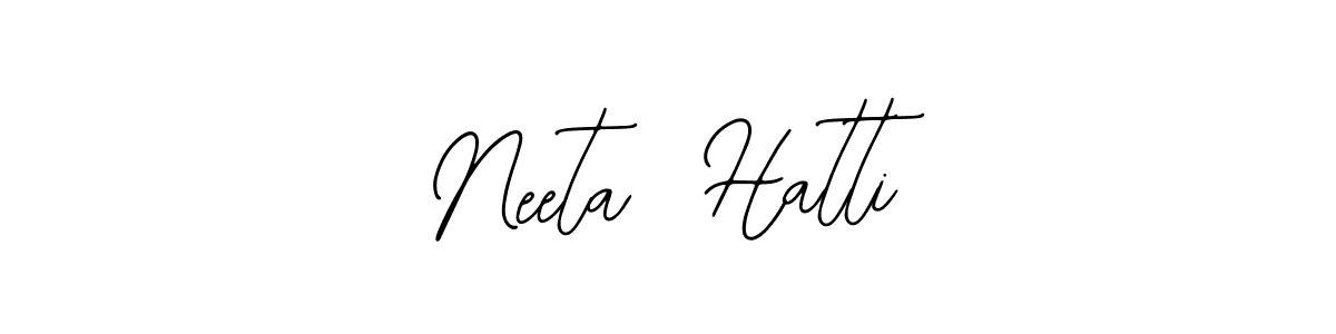 Bearetta-2O07w is a professional signature style that is perfect for those who want to add a touch of class to their signature. It is also a great choice for those who want to make their signature more unique. Get Neeta  Hatti name to fancy signature for free. Neeta  Hatti signature style 12 images and pictures png
