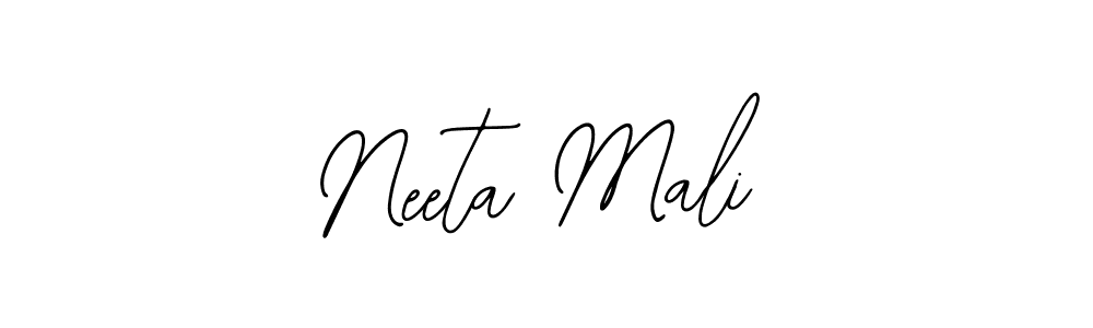 How to make Neeta Mali name signature. Use Bearetta-2O07w style for creating short signs online. This is the latest handwritten sign. Neeta Mali signature style 12 images and pictures png