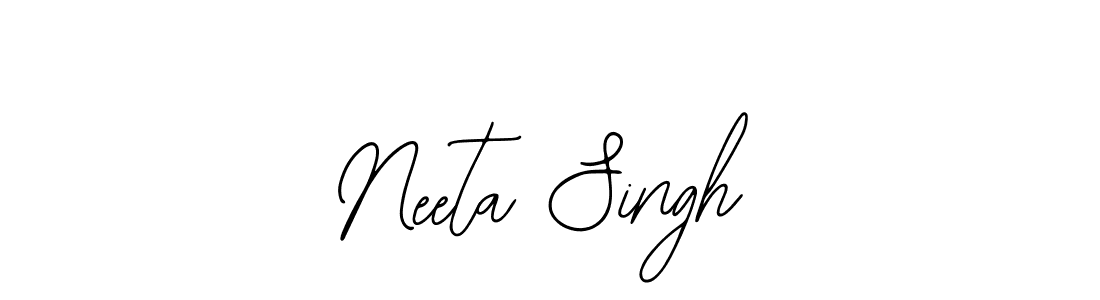 You should practise on your own different ways (Bearetta-2O07w) to write your name (Neeta Singh) in signature. don't let someone else do it for you. Neeta Singh signature style 12 images and pictures png