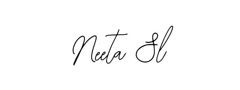 Neeta Sl stylish signature style. Best Handwritten Sign (Bearetta-2O07w) for my name. Handwritten Signature Collection Ideas for my name Neeta Sl. Neeta Sl signature style 12 images and pictures png