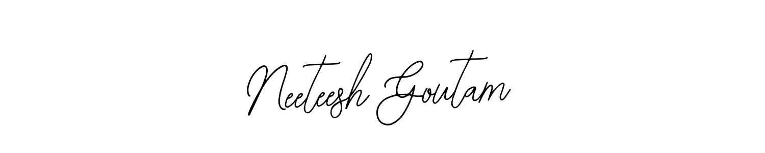 How to Draw Neeteesh Goutam signature style? Bearetta-2O07w is a latest design signature styles for name Neeteesh Goutam. Neeteesh Goutam signature style 12 images and pictures png