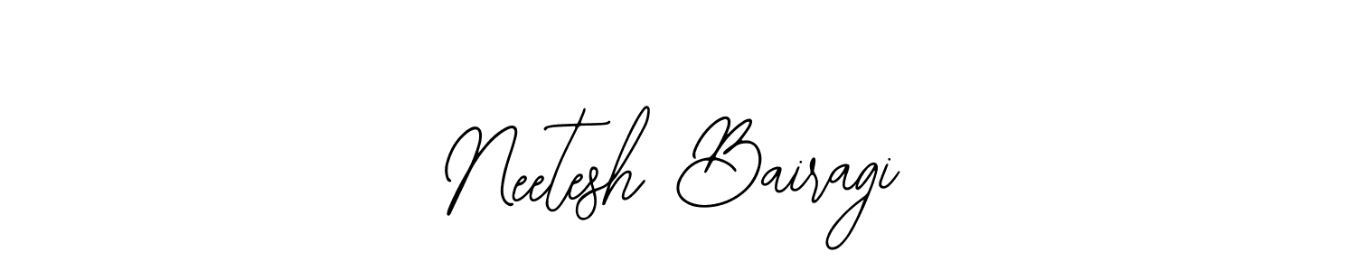 How to make Neetesh Bairagi name signature. Use Bearetta-2O07w style for creating short signs online. This is the latest handwritten sign. Neetesh Bairagi signature style 12 images and pictures png