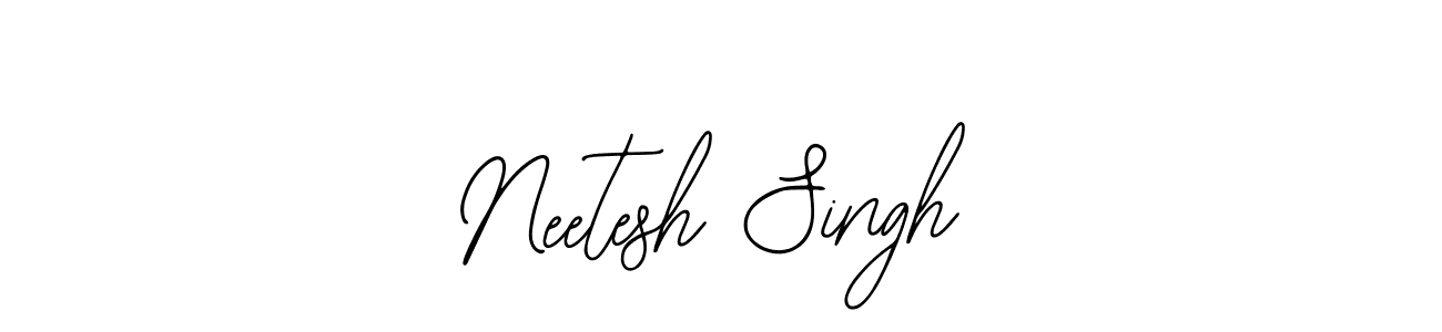 This is the best signature style for the Neetesh Singh name. Also you like these signature font (Bearetta-2O07w). Mix name signature. Neetesh Singh signature style 12 images and pictures png