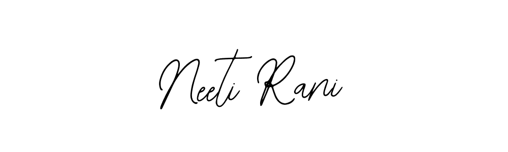 You can use this online signature creator to create a handwritten signature for the name Neeti Rani. This is the best online autograph maker. Neeti Rani signature style 12 images and pictures png