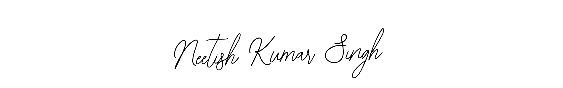 The best way (Bearetta-2O07w) to make a short signature is to pick only two or three words in your name. The name Neetish Kumar Singh include a total of six letters. For converting this name. Neetish Kumar Singh signature style 12 images and pictures png