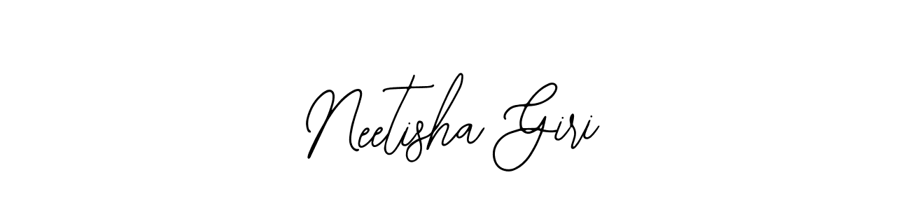 The best way (Bearetta-2O07w) to make a short signature is to pick only two or three words in your name. The name Neetisha Giri include a total of six letters. For converting this name. Neetisha Giri signature style 12 images and pictures png