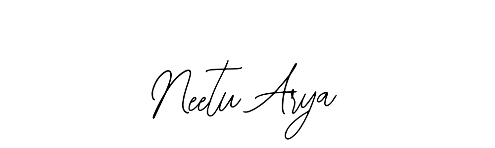 Neetu Arya stylish signature style. Best Handwritten Sign (Bearetta-2O07w) for my name. Handwritten Signature Collection Ideas for my name Neetu Arya. Neetu Arya signature style 12 images and pictures png