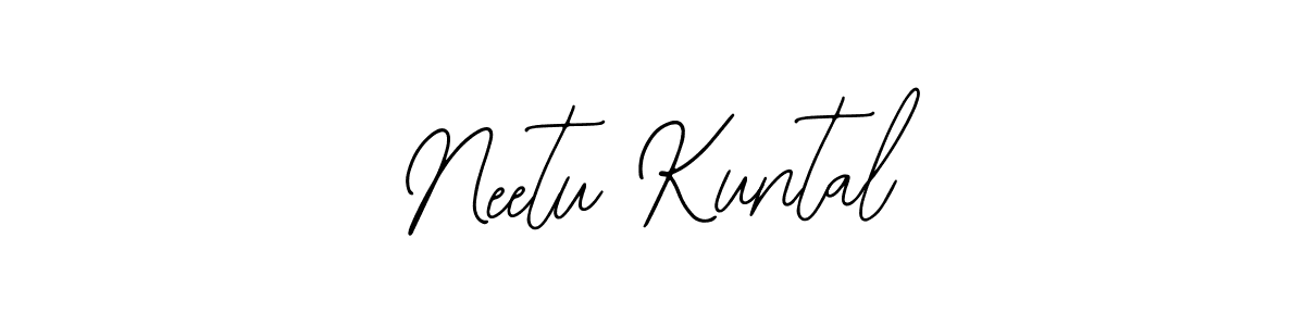 You should practise on your own different ways (Bearetta-2O07w) to write your name (Neetu Kuntal) in signature. don't let someone else do it for you. Neetu Kuntal signature style 12 images and pictures png