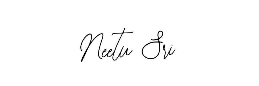 How to make Neetu Sri name signature. Use Bearetta-2O07w style for creating short signs online. This is the latest handwritten sign. Neetu Sri signature style 12 images and pictures png