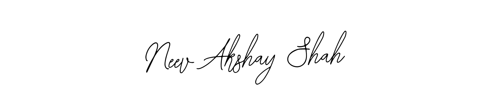 Make a beautiful signature design for name Neev Akshay Shah. Use this online signature maker to create a handwritten signature for free. Neev Akshay Shah signature style 12 images and pictures png