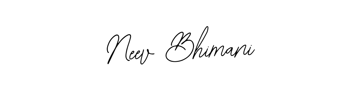 How to Draw Neev Bhimani signature style? Bearetta-2O07w is a latest design signature styles for name Neev Bhimani. Neev Bhimani signature style 12 images and pictures png
