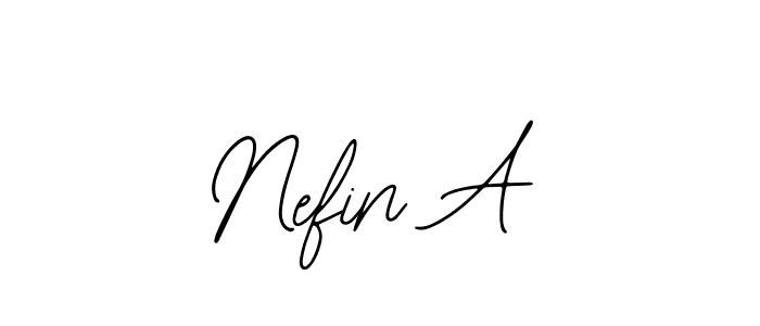 Similarly Bearetta-2O07w is the best handwritten signature design. Signature creator online .You can use it as an online autograph creator for name Nefin A. Nefin A signature style 12 images and pictures png