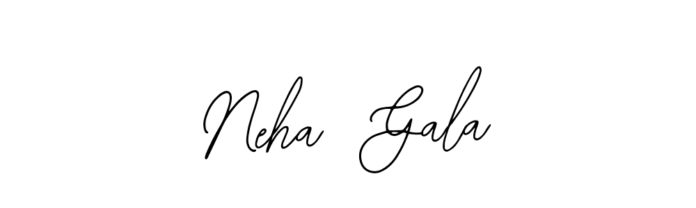 You should practise on your own different ways (Bearetta-2O07w) to write your name (Neha  Gala) in signature. don't let someone else do it for you. Neha  Gala signature style 12 images and pictures png
