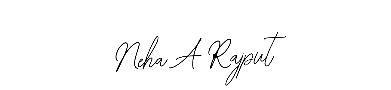 How to make Neha A Rajput name signature. Use Bearetta-2O07w style for creating short signs online. This is the latest handwritten sign. Neha A Rajput signature style 12 images and pictures png