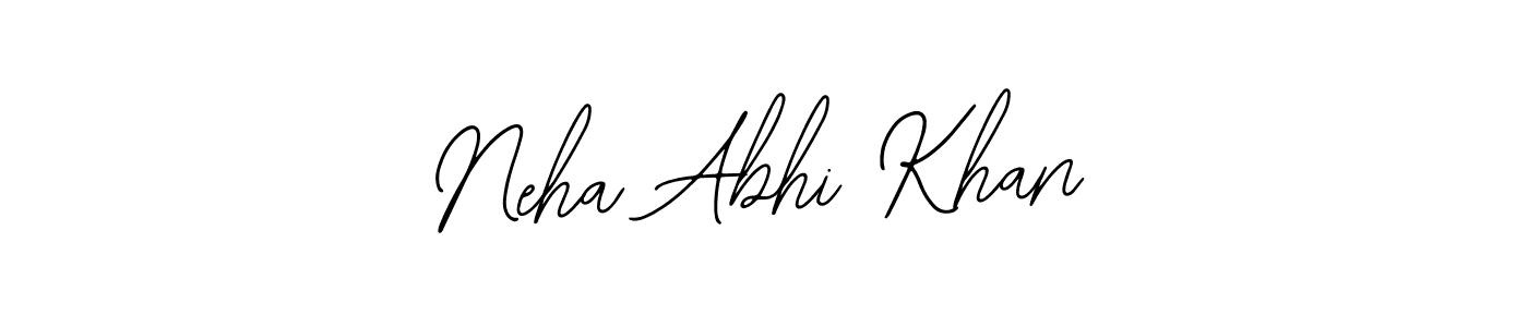 This is the best signature style for the Neha Abhi Khan name. Also you like these signature font (Bearetta-2O07w). Mix name signature. Neha Abhi Khan signature style 12 images and pictures png