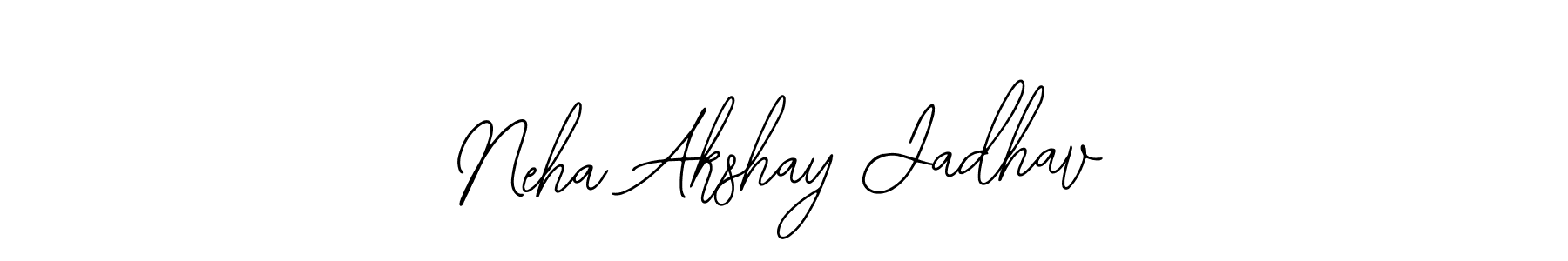 How to make Neha Akshay Jadhav name signature. Use Bearetta-2O07w style for creating short signs online. This is the latest handwritten sign. Neha Akshay Jadhav signature style 12 images and pictures png