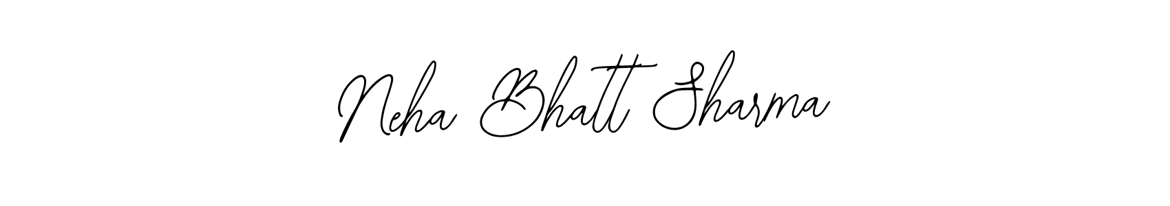 if you are searching for the best signature style for your name Neha Bhatt Sharma. so please give up your signature search. here we have designed multiple signature styles  using Bearetta-2O07w. Neha Bhatt Sharma signature style 12 images and pictures png