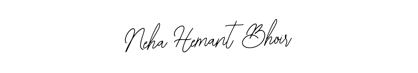 Also You can easily find your signature by using the search form. We will create Neha Hemant Bhoir name handwritten signature images for you free of cost using Bearetta-2O07w sign style. Neha Hemant Bhoir signature style 12 images and pictures png