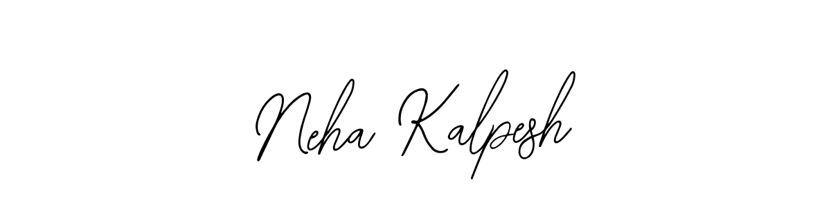 How to make Neha Kalpesh name signature. Use Bearetta-2O07w style for creating short signs online. This is the latest handwritten sign. Neha Kalpesh signature style 12 images and pictures png
