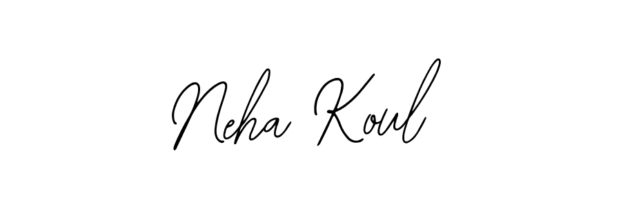 Similarly Bearetta-2O07w is the best handwritten signature design. Signature creator online .You can use it as an online autograph creator for name Neha Koul. Neha Koul signature style 12 images and pictures png
