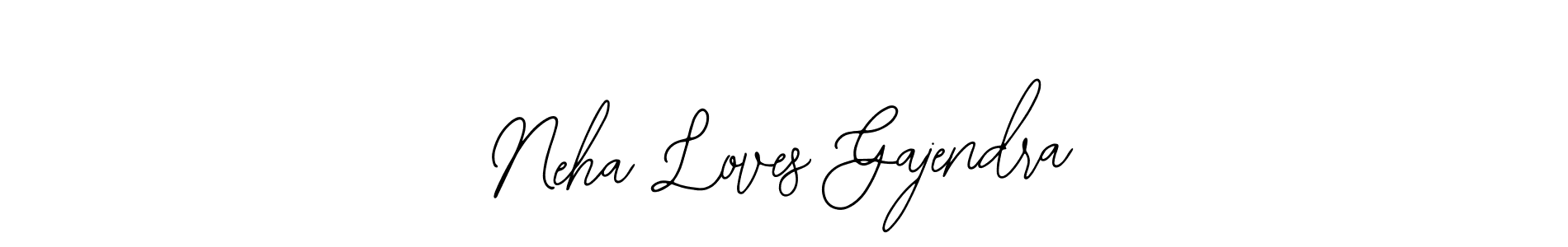 How to make Neha Loves Gajendra name signature. Use Bearetta-2O07w style for creating short signs online. This is the latest handwritten sign. Neha Loves Gajendra signature style 12 images and pictures png