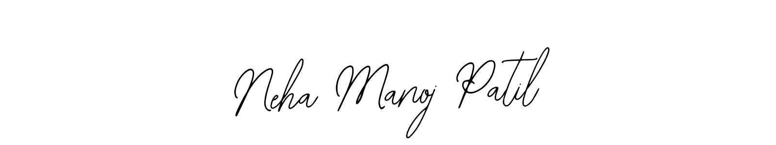 if you are searching for the best signature style for your name Neha Manoj Patil. so please give up your signature search. here we have designed multiple signature styles  using Bearetta-2O07w. Neha Manoj Patil signature style 12 images and pictures png