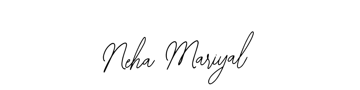 Use a signature maker to create a handwritten signature online. With this signature software, you can design (Bearetta-2O07w) your own signature for name Neha Mariyal. Neha Mariyal signature style 12 images and pictures png