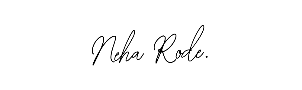 The best way (Bearetta-2O07w) to make a short signature is to pick only two or three words in your name. The name Neha Rode. include a total of six letters. For converting this name. Neha Rode. signature style 12 images and pictures png