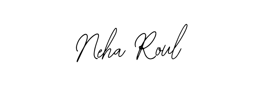 Similarly Bearetta-2O07w is the best handwritten signature design. Signature creator online .You can use it as an online autograph creator for name Neha Roul. Neha Roul signature style 12 images and pictures png