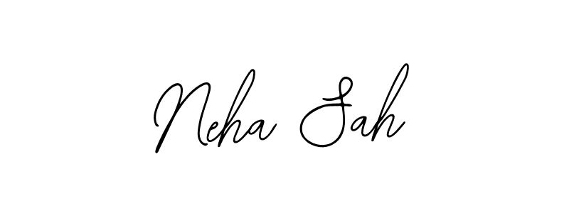 Bearetta-2O07w is a professional signature style that is perfect for those who want to add a touch of class to their signature. It is also a great choice for those who want to make their signature more unique. Get Neha Sah name to fancy signature for free. Neha Sah signature style 12 images and pictures png