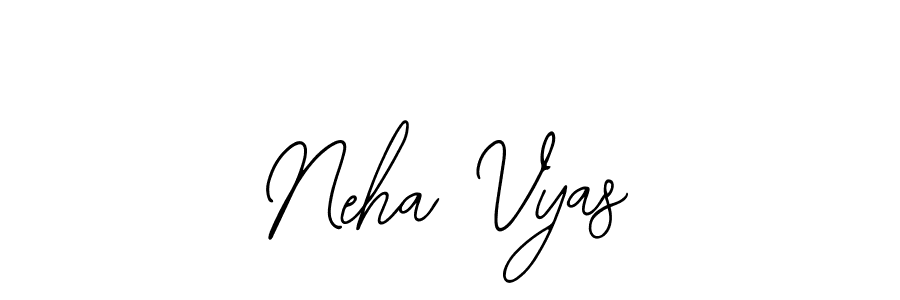 if you are searching for the best signature style for your name Neha Vyas. so please give up your signature search. here we have designed multiple signature styles  using Bearetta-2O07w. Neha Vyas signature style 12 images and pictures png