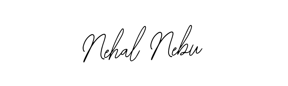 Also You can easily find your signature by using the search form. We will create Nehal Nebu name handwritten signature images for you free of cost using Bearetta-2O07w sign style. Nehal Nebu signature style 12 images and pictures png