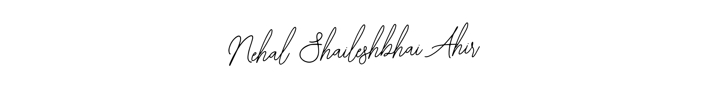 Make a short Nehal Shaileshbhai Ahir signature style. Manage your documents anywhere anytime using Bearetta-2O07w. Create and add eSignatures, submit forms, share and send files easily. Nehal Shaileshbhai Ahir signature style 12 images and pictures png