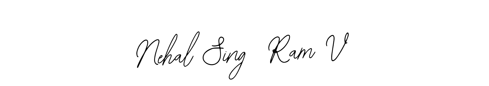 How to Draw Nehal Sing  Ram V signature style? Bearetta-2O07w is a latest design signature styles for name Nehal Sing  Ram V. Nehal Sing  Ram V signature style 12 images and pictures png