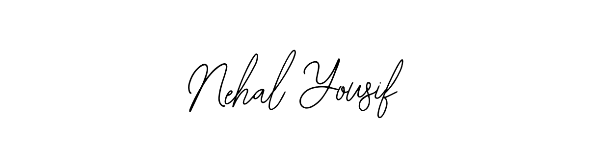 Create a beautiful signature design for name Nehal Yousif. With this signature (Bearetta-2O07w) fonts, you can make a handwritten signature for free. Nehal Yousif signature style 12 images and pictures png