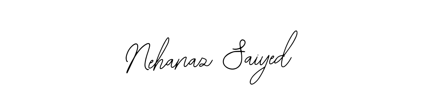 The best way (Bearetta-2O07w) to make a short signature is to pick only two or three words in your name. The name Nehanaz Saiyed include a total of six letters. For converting this name. Nehanaz Saiyed signature style 12 images and pictures png