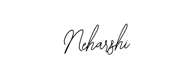 Use a signature maker to create a handwritten signature online. With this signature software, you can design (Bearetta-2O07w) your own signature for name Neharshi. Neharshi signature style 12 images and pictures png