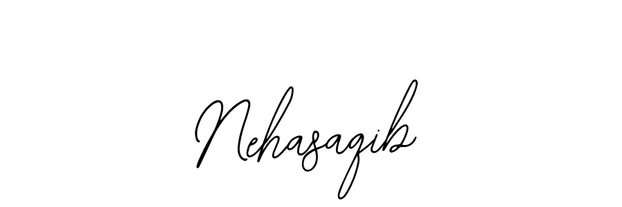 Use a signature maker to create a handwritten signature online. With this signature software, you can design (Bearetta-2O07w) your own signature for name Nehasaqib. Nehasaqib signature style 12 images and pictures png