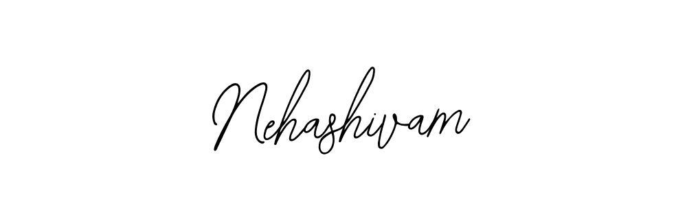 Design your own signature with our free online signature maker. With this signature software, you can create a handwritten (Bearetta-2O07w) signature for name Nehashivam. Nehashivam signature style 12 images and pictures png