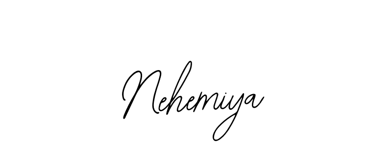 You should practise on your own different ways (Bearetta-2O07w) to write your name (Nehemiya) in signature. don't let someone else do it for you. Nehemiya signature style 12 images and pictures png