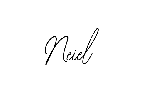 How to make Neiel name signature. Use Bearetta-2O07w style for creating short signs online. This is the latest handwritten sign. Neiel signature style 12 images and pictures png