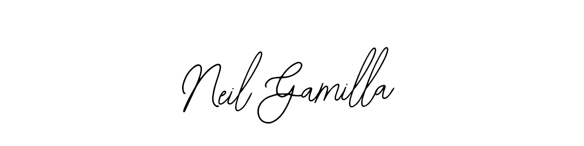 if you are searching for the best signature style for your name Neil Gamilla. so please give up your signature search. here we have designed multiple signature styles  using Bearetta-2O07w. Neil Gamilla signature style 12 images and pictures png