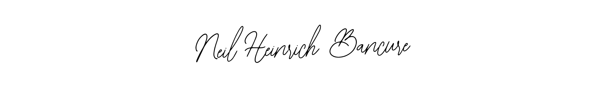 if you are searching for the best signature style for your name Neil Heinrich Bancure. so please give up your signature search. here we have designed multiple signature styles  using Bearetta-2O07w. Neil Heinrich Bancure signature style 12 images and pictures png