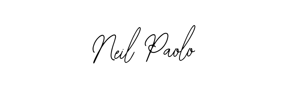 You should practise on your own different ways (Bearetta-2O07w) to write your name (Neil Paolo) in signature. don't let someone else do it for you. Neil Paolo signature style 12 images and pictures png