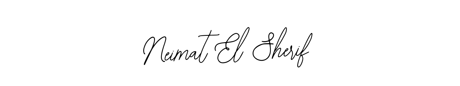 Create a beautiful signature design for name Neimat El Sherif. With this signature (Bearetta-2O07w) fonts, you can make a handwritten signature for free. Neimat El Sherif signature style 12 images and pictures png