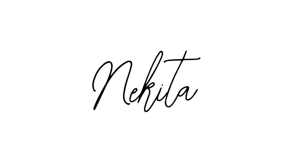 You should practise on your own different ways (Bearetta-2O07w) to write your name (Nekita) in signature. don't let someone else do it for you. Nekita signature style 12 images and pictures png